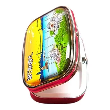 Istanbul Themed Customised Epoxy Rectangle Pill Box 57x45x15 mm - 2