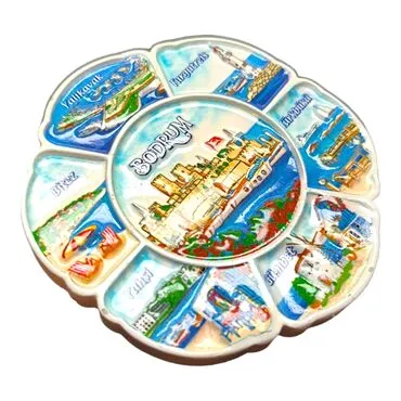 Bodrum Themed Polyester Printed Fridge Magnet - 24