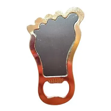 Istanbul Themed Foot Shaped Metal Magnetic Bottle Opener 100x59 mm - 3