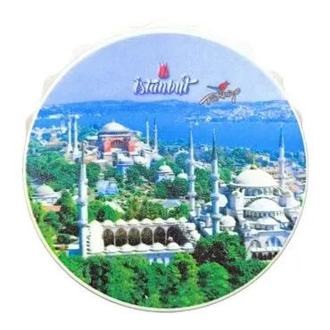 Istanbul Themed Customised Uv Printed Bottle Cap Shaped Plastic Base  Bottle Opener  63x15 mm - 5