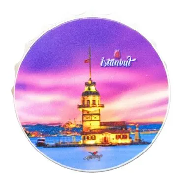 Istanbul Themed Customised Uv Printed Bottle Cap Shaped Plastic Base  Bottle Opener  63x15 mm - 6