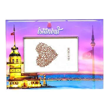 Istanbul Themed Epoxy Photo Frame Travel Souvenir 13x18 Cm - 6