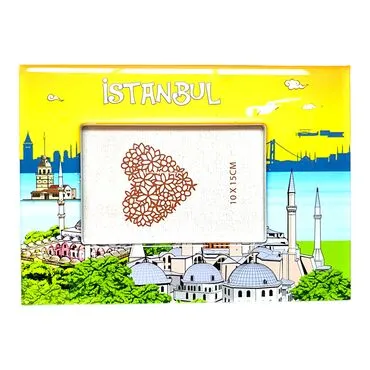 Istanbul Themed Epoxy Photo Frame Travel Souvenir 13x18 Cm - 7