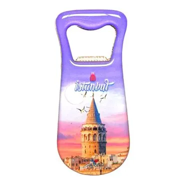 Istanbul Themed Customizable Metal Magnetic Bottle Opener 95x42 mm - 12