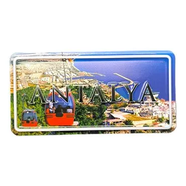 Antalya Themed Embossed Pvc Oppression Fridge Magnet - 12