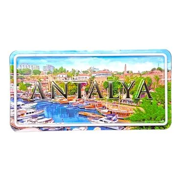 Antalya Themed Embossed Pvc Oppression Fridge Magnet - 13
