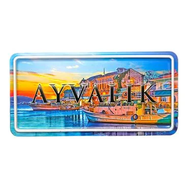 Ayvalik Themed Embossed Pvc Oppression Fridge Magnet - 7