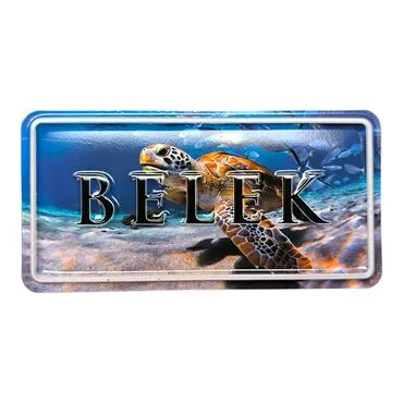 Belek Themed Embossed Pvc Oppression Fridge Magnet - 13