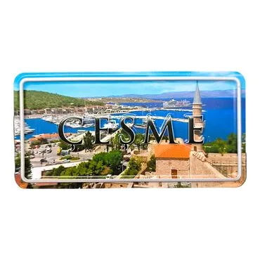 Cesme Themed Embossed Pvc Oppression Fridge Magnet - 9