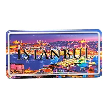 Toptan İstanbul Temalı Kabartmalı Pvc Baskı Magnet - 25