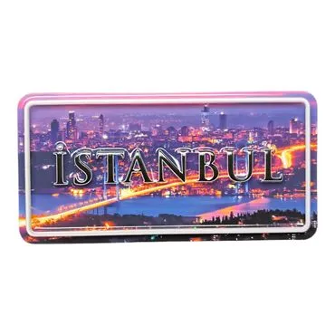Toptan İstanbul Temalı Kabartmalı Pvc Baskı Magnet - 28
