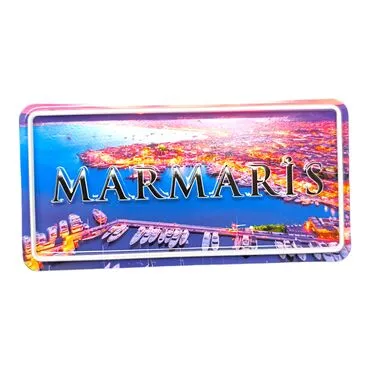 Marmaris Themed Embossed Pvc Oppression Fridge Magnet - 11
