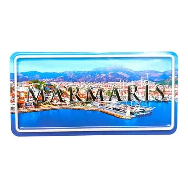 Marmaris Themed Embossed Pvc Oppression Fridge Magnet - 14