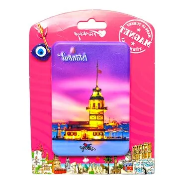 Toptan İstanbul Temalı Uv Baskılı Kartonetli Plastik Magnet - 51
