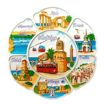 Antalya Themed Polyester Printed Fridge Magnet - 22