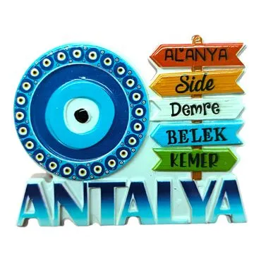 Antalya Themed Polyester Printed Fridge Magnet - 23
