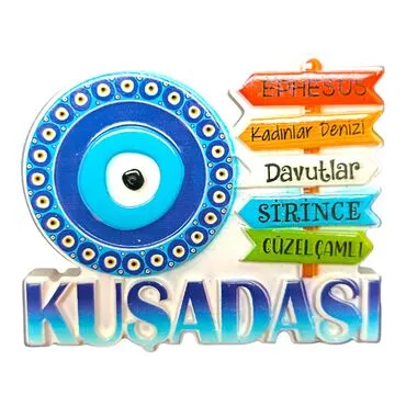 Toptan Kuşadası Temalı Polyester Baskılı Magnet - 10