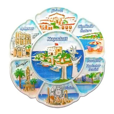 Toptan Kuşadası Temalı Polyester Baskılı Magnet - 11