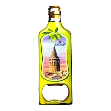 Toptan İstanbul Temalı Myros Metal Yağ Şişesi Açacak Magnet 115x39 mm - 9