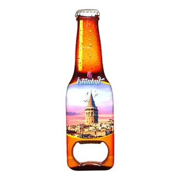Toptan İstanbul Temalı Myros Metal Bira Şişesi Açacak Magnet 130x39 mm - 19