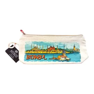 Toptan İstanbul Temalı Myros Kanvas Kalemli̇k 90*220*45 Mm  - 13