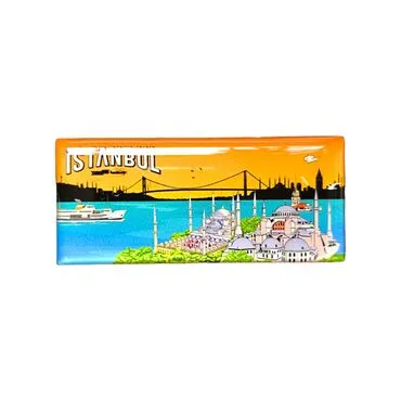 Toptan İstanbul Temalı Panaromik Myros Magnet 85x35 mm - 8