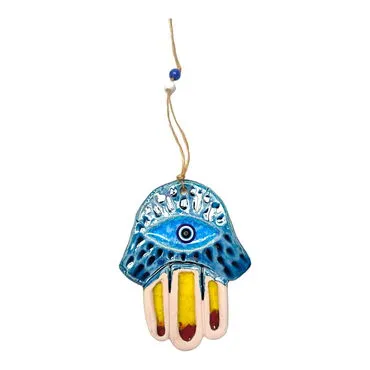 Fatima Hand Themed Nautical Ceramics First Size Wall Hanging