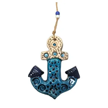 Sea Products Themed Nautical Ceramics First Size Wall Hanging - 7