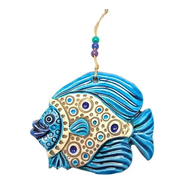 Fish Themed Nautical Ceramics Second Size Wall Hanging - 8