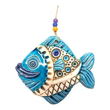 Fish Themed Nautical Ceramics Second Size Wall Hanging - 9