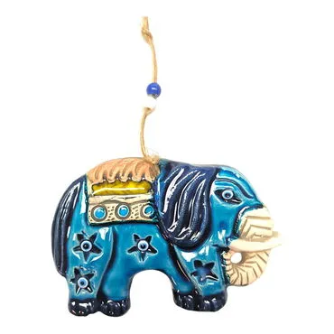 Elephant Themed Nautical Ceramics Second Size Wall Hanging - 2