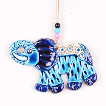 Elephant Themed Nautical Ceramics Second Size Wall Hanging - 3