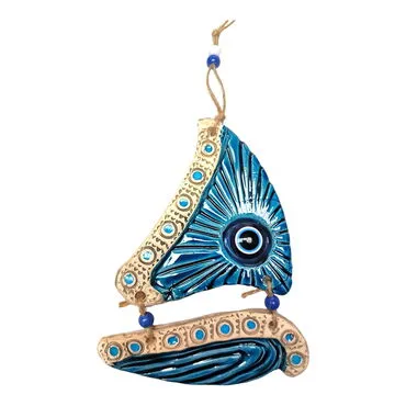 Sea Products Themed Nautical Ceramics Third Size Wall Hanging - 4