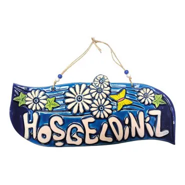 Welcome Themed Nautical Ceramics Sixth Size Wall Hanging - 4
