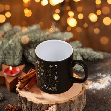 Wholesale Black Christmas Themed Gift Box - Standart - 3