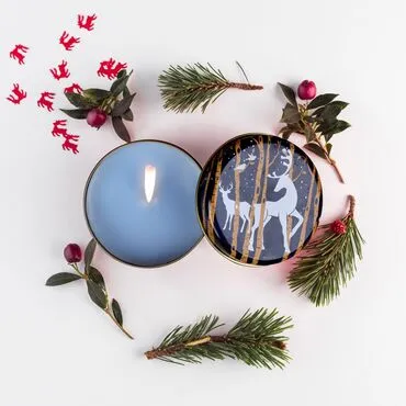 Wholesale Navy Blue Hello Winter Gift Box - Standart - 6