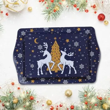 Wholesale Navy Blue Hello Winter Gift Box - Standart - 9
