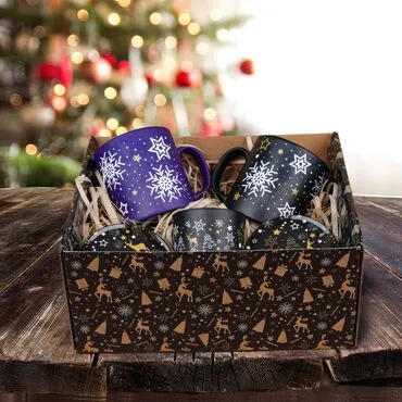 Wholesale Winter Welcome Gift Box Dark Blue Black - Standart - 3