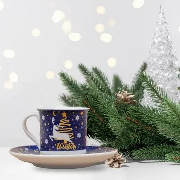 Toptan Hello Winter Karşılıklı Kahve Keyfi Hediye Kutusu - Standart - 3