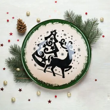 Wholesale Green Deer Bowl - Standart - 2