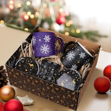 Wholesale Winter Welcome Gift Box Dark Blue Black