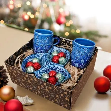 Wholesale New Year Special Ceramic Set Blue