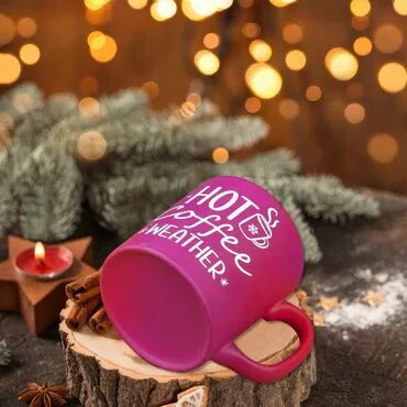 Wholesale Purple Coffee Weather Ceramic Mug - Standart - 4