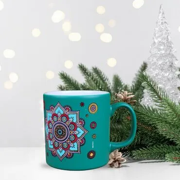 Wholesale Tile Themed Ceramic Colorful Mug