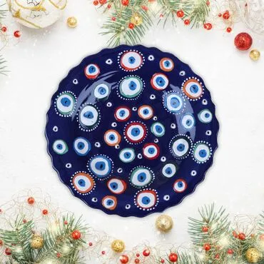 Wholesale 18 Cm Embossed Plate Evil Eye