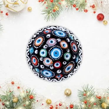 Wholesale 13 Cm Evil Eye Embossed Bowl
