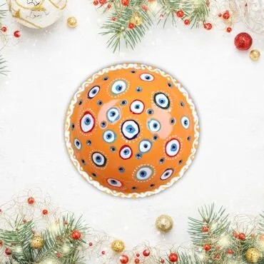 Wholesale 16 Cm Evil Eye Embossed Bowl