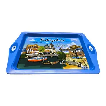 Toptan Eskişehir Temalı Mi̇ni̇ Metal Tepsi̇ (25*16 Cm) - Standart - 3