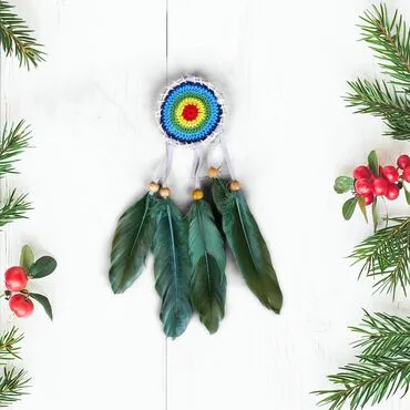 Wholesale Myros 7 Cm Dreamcatcher 12*12 R.