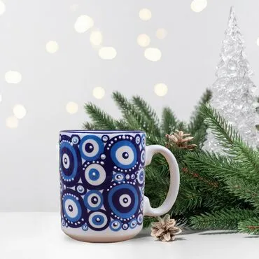 Wholesale Custom Embossed Evil Eye Mug